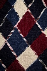 赤、紺、白のチェック柄パターンの縦画像