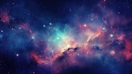 beautiful space, galaxy background