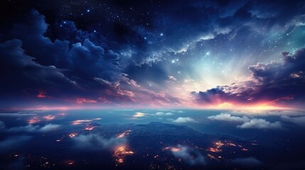 Fototapeta premium beautiful space, galaxy background