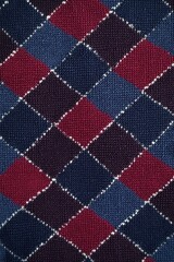 赤、紺、白のチェック柄パターンの縦画像