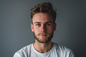 Fototapeta premium Mystery Man: The Allure of the Unknown Generative AI