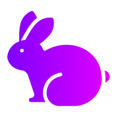 rabbit gradient icon
