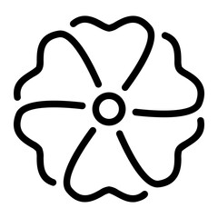 flower line icon