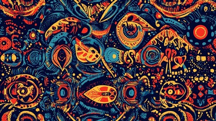 Indian tribal illustration