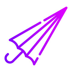 umbrella gradient icon