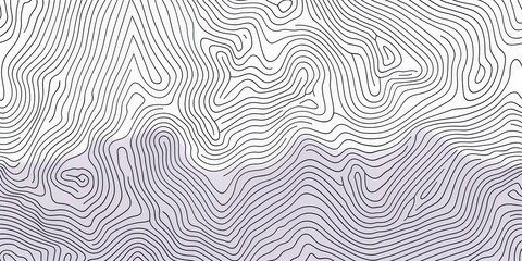 This seamless pattern features topographic contour lines, creating a visually engaging and abstract representation of geographic mountain relief.