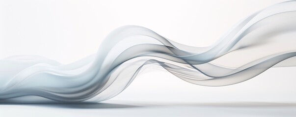 Obraz premium Smoke forming abstract waves, organic shapes, mysterious and elegant. ,