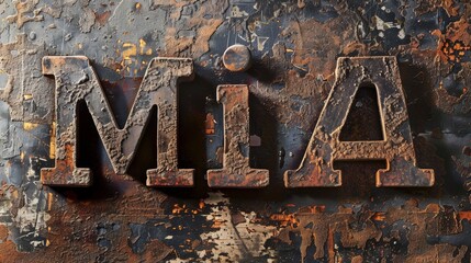 Rusty Iron personalized name postcard perfect for decor.