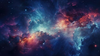 Fototapeta premium beautiful space, galaxy background