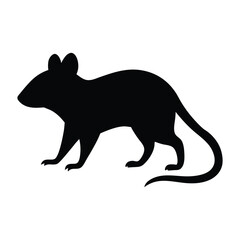 Illustration of Vole silhouette isolated