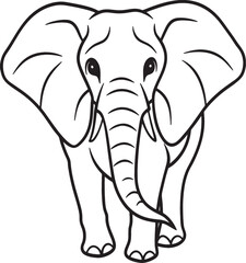 elephant cartoon vector