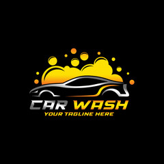 Auto detailing car wash logo. Automotive logo
