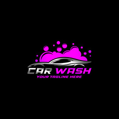 Auto detailing car wash logo. Automotive logo