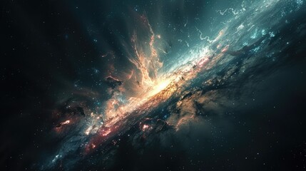 beautiful space, galaxy background