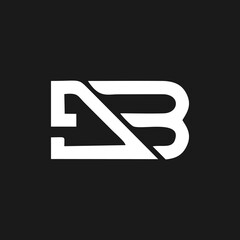 BG logo initial letter design template vector