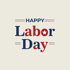 Simple Patriotic Labor Day Greeting