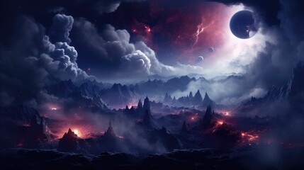 beautiful space, galaxy background