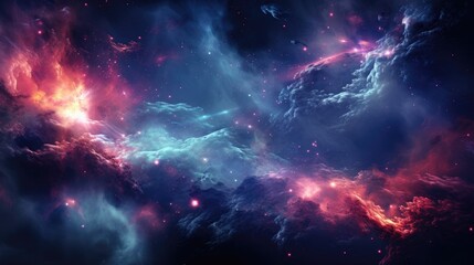 Naklejka premium beautiful space, galaxy background