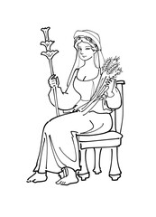 ギリシャ神話の神-デーメーテール