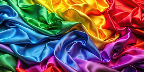 Obraz premium Vibrant silk background with various colors, vibrant, colorful, silk, fabric, texture, abstract, backdrop, vibrant, smooth