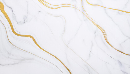 Fototapeta premium Tekstura marmur w kolorze białym ze złotym dodatkiem luksusowa tapeta generative ai 