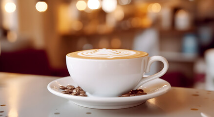 Fototapeta premium Coffee Moments: Capturing Warmth and Flavor in Every Cup