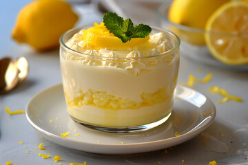Lemon Cheesecake Mousse front view