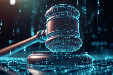 Digital Sovereignty Visualized by Information Governance Overseer Hologram