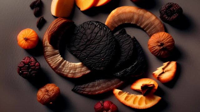 Basturma dried veal tenderloin beer snack ,generative ai