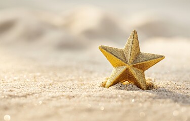 Christmas star, shiny and reflective, isolated on background
