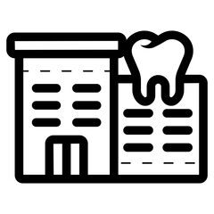 dental clinic building icon