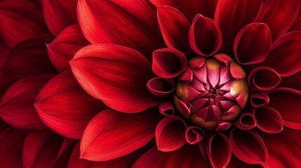 Red Dahlia Flower