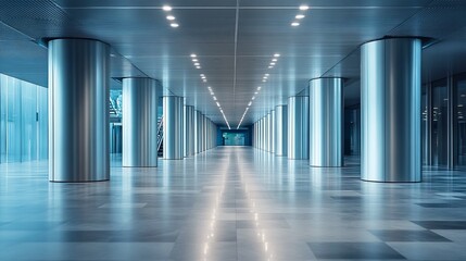 Technological setup on metal columns