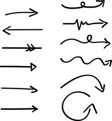  Hand-Drawn Arrow Set for Creative Projects