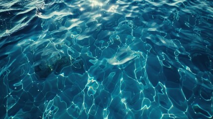 Fototapeta premium Azure Waters: A Shimmering Surface