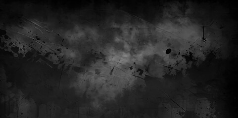 Obraz premium Abstract design with textured black stone wall background. Modern and geometric design with grunge texture, Vector