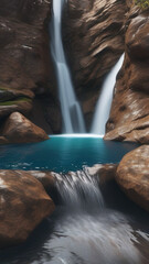 Water fall and small lake