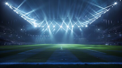 stadium lights in the night