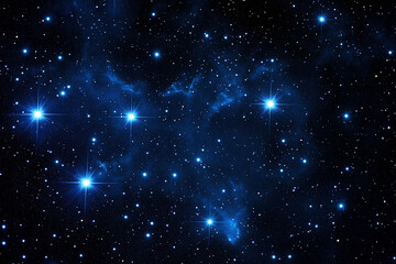 Star Clusters Sparkling in the Late Night Sky
