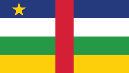 Illustration of Central African Republic flag