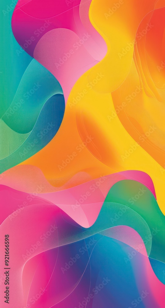 Poster abstract colorful poster event