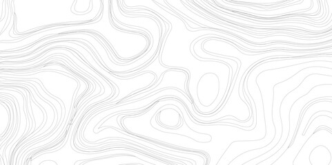 The concept of a conditional geography scheme and the terrain path. Gray & White. Ultra wide size, Distorted wave monochrome texture. 