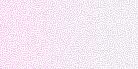 Abstract Reaction-diffusion or Turing pattern natural texture in coral pink gradient colour scheme. Linear design with biological shapes.Organic lines in memphis. abstract turing organic wallpaper.	