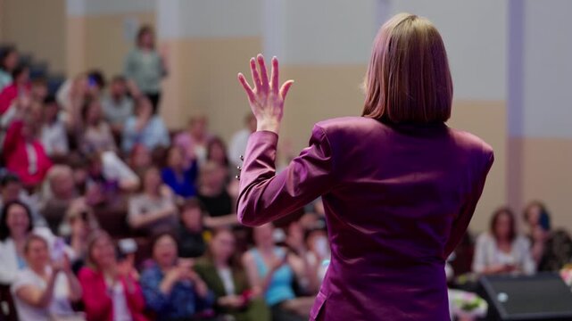 Empowering Speech at the Annual Conference in Downtown Metropolis on October 5th
