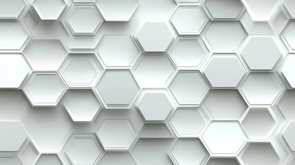 Naklejka premium seamless pattern, Geometric pattern with layered hexagons creating a honeycomb effect