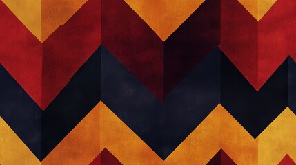 Fototapeta premium seamless pattern, Highcontrast zigzag pattern in a vibrant color scheme with sharp edges