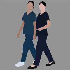 person with a heart nurse, background, vector, woman, design, banner, 