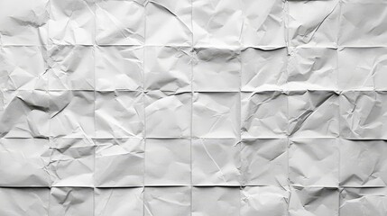 Obraz premium A close-up shot of a crumpled white paper, showcasing its texture, folds, and creases. It represents creativity, chaos, and the raw, unpolished nature of things.