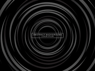 Abstract futuristic dark black background with wave design. Realistic 3d wallpaper with luxurious flowing lines. Perfect background for posters, websites, brochures, banners, applications, etc.