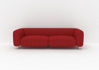 Modern Stylish Sofa Setup with White Background High Quality 3D Render.